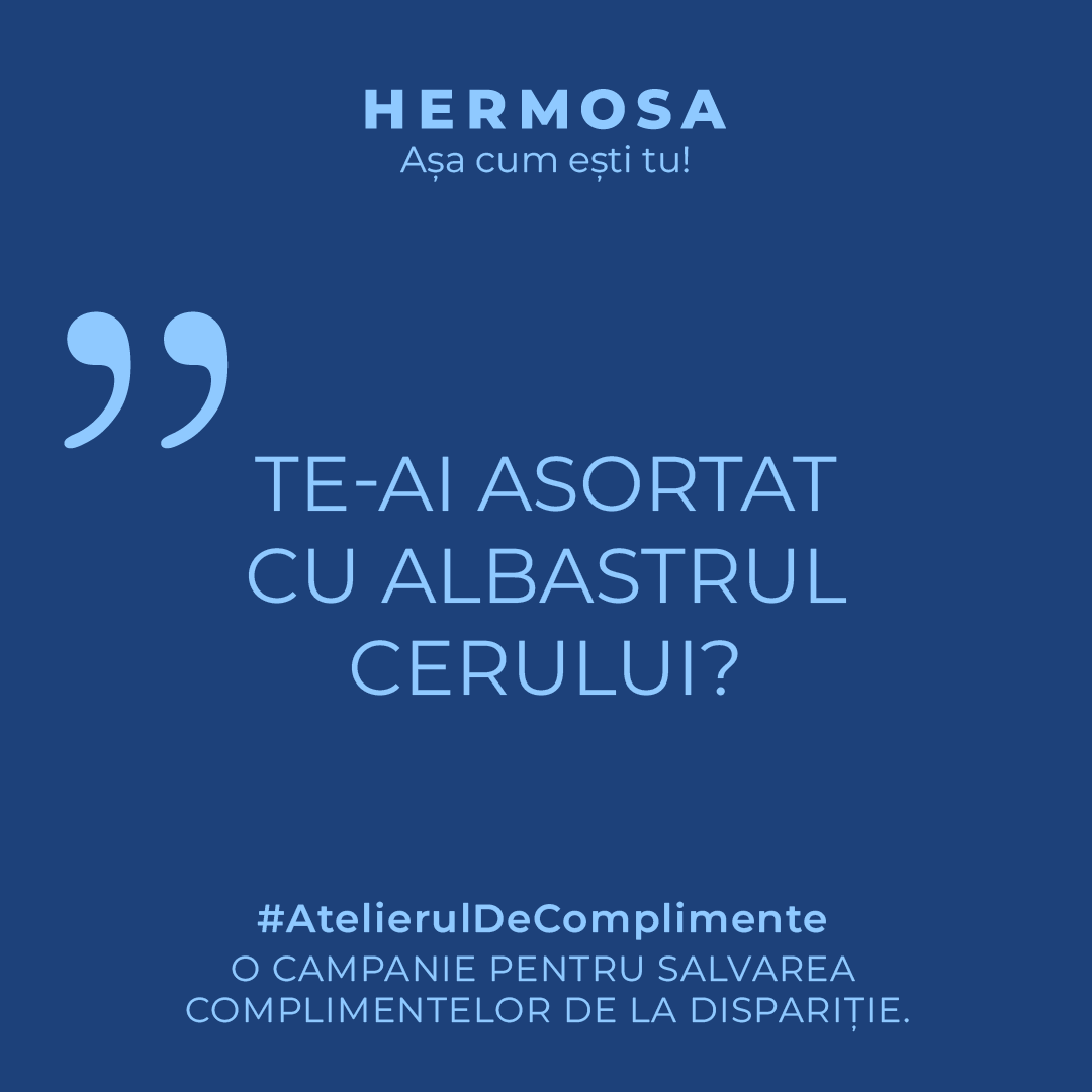Te-ai asortat cu albastrul cerului